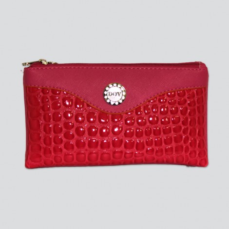 DOY CROCODILE LEATHER BUCKLES PURSE