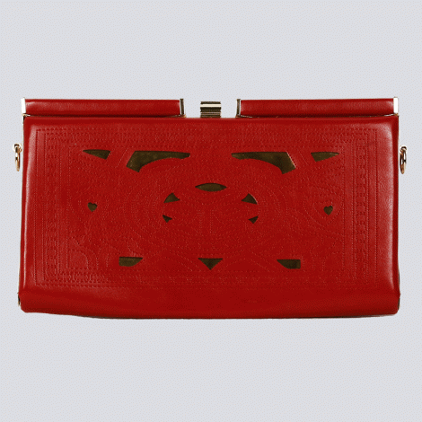 LEATHER FRAME PURSE-836