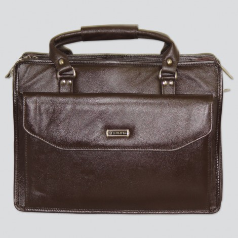 3 CHAIN LEATHER OFFICE BAG